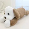 Dorimytrader Giant Plush Puppy Doll Big Soft Lying Dog Stuffed Animals Dogs Craming Pillow Toys for Children Deco 110cm 130cm Dy603809131
