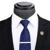 8cm Krawatte Set für Männer Krawatte Brosche Pin Krawatte Clip Neckewaren Krawatte Set Krawatten Manschette Link Boxed Geschenk Mode Zubehör