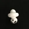 Toptan Panda UFO Carb Kap Katı Renkli kubbe 23mm için 4mm Termal P Kuvars banger Çivi cam bonglar için su boruları