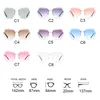 Lunettes de soleil sans monture femmes marque concepteur surdimensionné lunettes de soleil claires nouvelle couleur bonbon lunettes carrées transparentes Oculos6206120