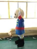 2018 Um urso no traje da mascote uniforme bonito dos desenhos animados fábrica de roupas personalizado personalizado adereços adereços andando bonecas roupas de boneca