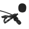 Anduer 1.45m Mini Draagbare Microfoon Condensor Clip-on Revers Lavalier Mic Wired Mikrofo / Microfon voor Telefoon voor Laptop