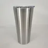 Tumblers 24oz 20 أونصة تومل 30 أونصة فراغ الكوب من الفولاذ المقاوم للصدأ الفولاذ المقاوم للصدأ مكبرة معزولة معزول كوب البيرة