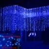 15M 9M Rideau Chaîne Glaçon Appliques Murales Fée Intérieur Extérieur Starry Lights 8 Mode Mariage Chambre De Noël Fête De Vacances Intérieur Extérieur