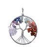 Rainbow Chakra Tree of Life Quartz Kettingen Wisdom Boom Choker Ketting