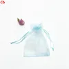 25 Colors Gift Wrap Organza Bags Jewelry Bag 7x9 9X12 10x15 13x18cm Wedding Party Decoration Drawable Bags Gift Pouches 100pcs/ lot