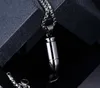 Collier de balle Pendentif pour hommes 316l Bijoux en acier inoxydable Soldat Friend Gift2827812