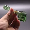 Bruciatore di olio di vetro Pyrex Cucchiaio da fumo a mano Pipe Narghilè colorati Tabacco Erba secca per Bong in silicone Bubbler