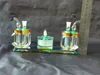 高品質の二重水晶鍋卸売ガラス水ギテル、ガラスの水道管継手