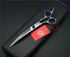 Z4001 6.0 "Japan Purple Dragon Professional Husdjur Hår Saxar Hund Flur Clipping Shear Down Curved Cutting Shears Saxar för hundens grooming