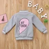 2012 Nuovo Autunno Inverno Bambini Bambino Neonato Ragazza Migliore Amico Abbigliamento Giacche Cappotti Snowsuit Top Tuta Sportiva