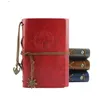 A6 sizes vintage PU leather pirate travel diary book retro spiral notebook notepad stationery office school supplies kraft paper notebooks