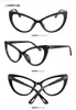 New 2017 Luxury Fashion Cat Eye Clear Glasses Women Vintage Brand Ladies Eyeglasses Spectacle Frames Glasses Clear1504783