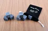 900pcs / 100set Natural Stones 9pcs / Set Whisky Stones Cooler Toapstone Ice Cube med sammet lagringspåse