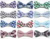 New Style Plaid Kids Bowtie Cotton Children Bowties Baby Kid Classic Pet Dog Cat Farfalla a righe Papillon per bambini GA104