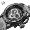 men watch 2018 New V6 Super Speed Silicone Quartz 3D surface Male Hour Clock Analog Military Big Dial Sport Man Watch281z