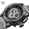 Relógio masculino 2023 v6 super velocidade silicone quartzo 3d superfície masculino relógio de hora analógico militar grande dial esporte homem watch271o