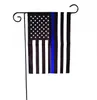 30 * 45 cm BlueLine EE. UU. Banderas de policía decoración de fiesta Thin Blue Line EE. UU. Bandera Negro, blanco y azul Bandera estadounidense Bandera de jardín SN1465