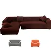 housses sur le canapé fauteuils housse de canapé tissu solide housse élastique housse de canapé d'angle en forme de l stretch meubles housse de canapé