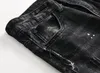 Ripped män jeans storlek 28-42 mode svarta män mager nödsituerade denim jeans med hål förstörda märke designer jean byxor j180708