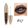 Rouge à lèvres liquide mat à scintillant Brillant à lèvres métallique Maquillage pour les lèvres imperméable 18 couleurs Pudaier Glitter Lipgloss Diamond Glittering Lipstick Flip