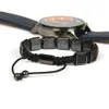 Hot Sale Högkvalitativa Mens Armband Partihandel 10st / Lot Genuine Stingray Black Leather Armband för Alla hjärtans gåva