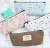 Hot Sale Flower Floral Pencil Pen bag Retro Canvas Case Cosmetic Small Makeup Tool Bag Storage Pouch Purse