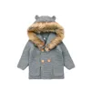 Camisolas da moda de inverno para cardigãs de bebê outono com capuz de jackets de malha de malha de desenho animado urso crianças roupas de manga comprida