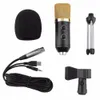 Freeshipping Condenser Sound Nagrywanie Mic Mikrofon Mikrofon Niezależna karta Audio Bezpłatny mikrofon z statywem MK-F100TL