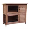 Hurtownie 48 "2 Tiers Wodoodporny Kurczak Coop Królik Hutch Wood House Cage Dla małych zwierząt