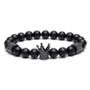 Bracciale Corona Bracciali Guerriero Gioielli Teschio Scheletro Acciaio al titanio Bracciali con teschio Bracciali Gioielli da uomo Halloween