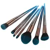 MAANGE 7Pcs Diamond Makeup Brushes Beauty Blue Cosmetic Brush Make Up Tools Beauty Contour Concealer Powder Foundation Brush