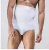 Men's Slimming Body Shaper High waist Abdomen Tummy Control Shaping Brief Slim Underwear Compression Panties Black White