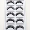 3D Mink False Eyelashes 5 pairs Natural Extension Long Cross Thick Mink Lashes Handmade Eye Lashes K01