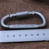 6st / lot Carabine Outdoor Travel Kit Camping Alloy Aluminium Survival Gear D Typ Hook EDC Carabiners