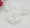 200 Stück / Los 8 cm weinrote künstliche Blumenköpfe Große Rosenkugelkopfbrosche Festival Hochzeitsdekoration Seidenblume
