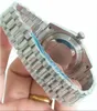 Luxusuhren Diamant Lünette Saphir 228206 Platin 40mm Eisblau Arabisch Seltenes Zifferblatt Automatische Modemarke Herrenuhr Frau Armbanduhren mit Box