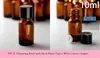 10 ml Amber Glass Essential Oljedpipettflaskor Flytande Reagens Dispensering Flaskor Parfymer Flaskor 768PCs Partihandel Gratis frakt