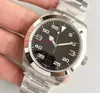 2018 luxe heren horloge mechanische roestvrij staal zwart gezicht originele riem automatische beweging 116695 sport heren horloges