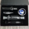 Mini Nector Collector Kits Micro NC 14mm 18mm Joint NC Kit With Titanium Nail Glass Tip Dish Clips Retail Boxes DHL Free