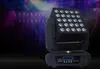 Högkvalitativ LED 25st * 12W Matrix Moving Head Beam Light Cree RGBW 4In1 LED-lampor DMX 512 Beam Moving Head CE-certifikat LLFA