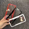 Armour Case för iPhone X 5 SE 6 6S plus 7 8 Plus Galaxy S6 S6 Edge S7 S7 Edge Hybrid Bumper TPU Transparent PC Acrylic Back Cover 100pcs / Lot
