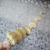 Micro Link Hair Extensions Human Blonde Brazilian Body Wave Hair micro loop human hair extensions 100g micro bead extensions