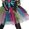 Halloween-kostuum voor kinderen meisjes funky punky bones kostuum kind 2018 skeleton rocker cosplay tutu jurk fancy jurk