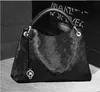 New High quality Fashion PU leather handbags women famous black designers tote shoulder bags with dust bag M40249