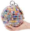 Hoge kwaliteit verscheidenheid aan kleuren Europese en Amerikaanse explosie ronde bolvormige tas Diamond Bag damestas3135651