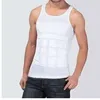 Homens shapers verão sólido sólido mangas firma barriga barriga Buster colete controle de emagrecimento shaper chaper camisa