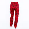 NCLAGEN 2017 New Women Autumn Fashion Camouflage Trousers Loose Harem Pants Autumn High Quality Casual Red Pant S M L