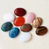 Wholesale Color mixing Natural stone Oval CAB CABOCHON Teardrop Beads 30mm*22mm DIY Jewelry making ring for women gift free 10pcs/lot