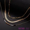 3pcs New Fashion Cute Lace Choker Necklace For Women Vintage Rhinestone Chian Chocker Necklaces Jewellry Collier A0753